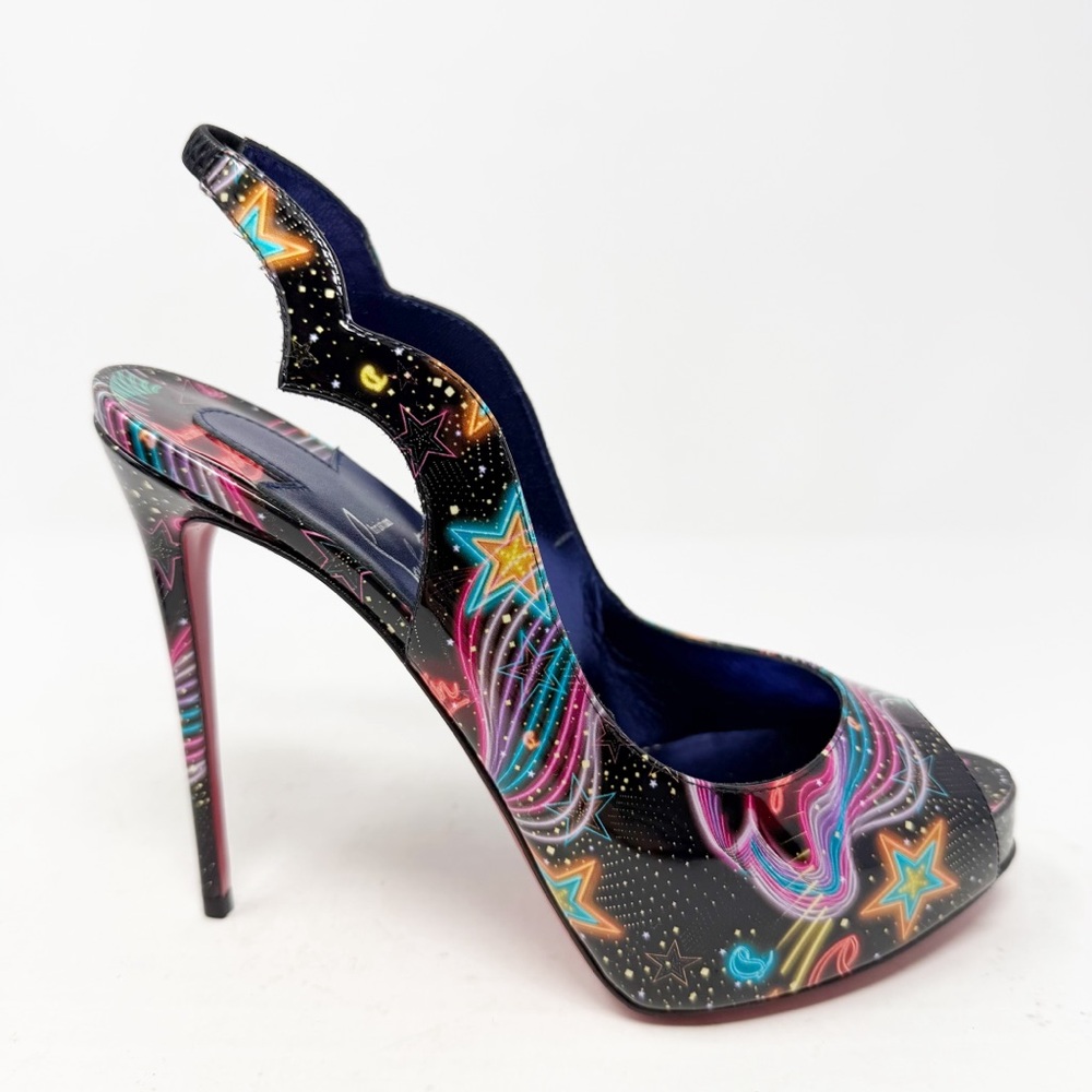 Christian Louboutin Hot Chick Sling Alta 120 Heels Womens EU 36 - Picture 7 of 11